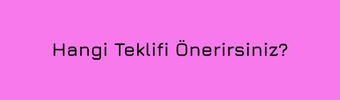 Teklif Önerilerimiz